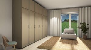 Decoratief plaatmateriaal leerlook beige