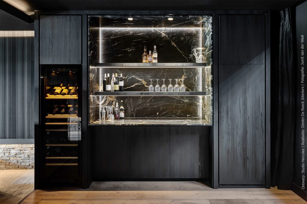 Zwart interieur