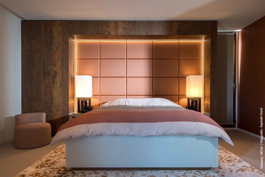 Hotel chique sfeer in de slaapkamer