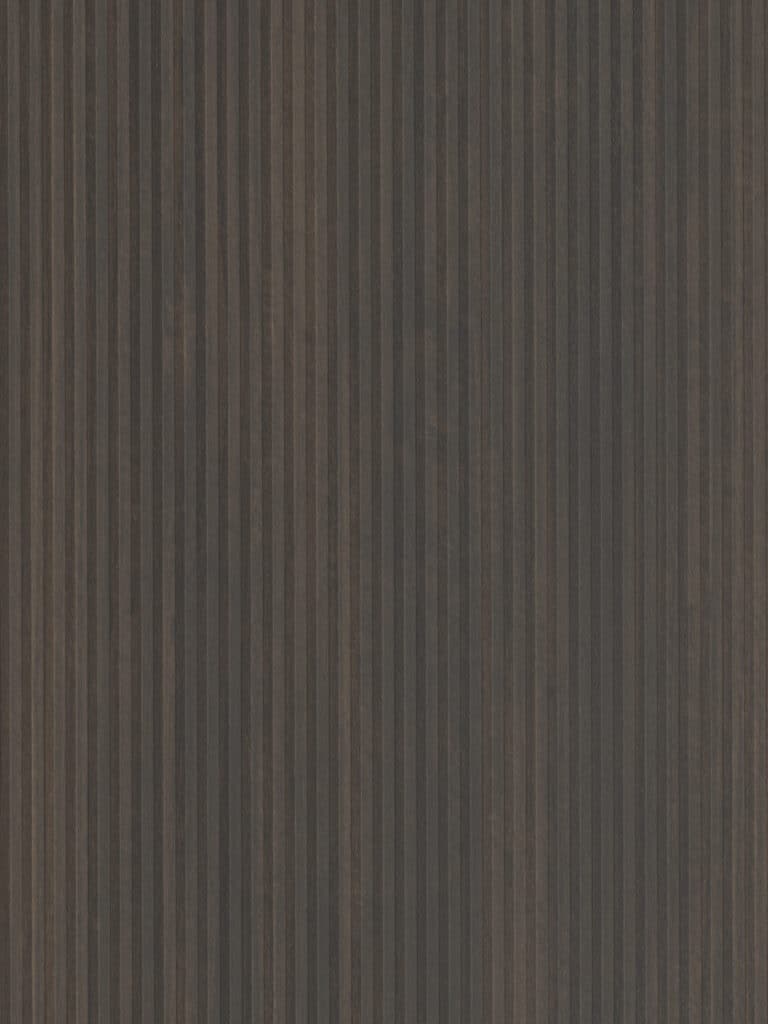 Decoratief plaatmateriaal donkerbruin hout verticale structuur detailafbeelding
