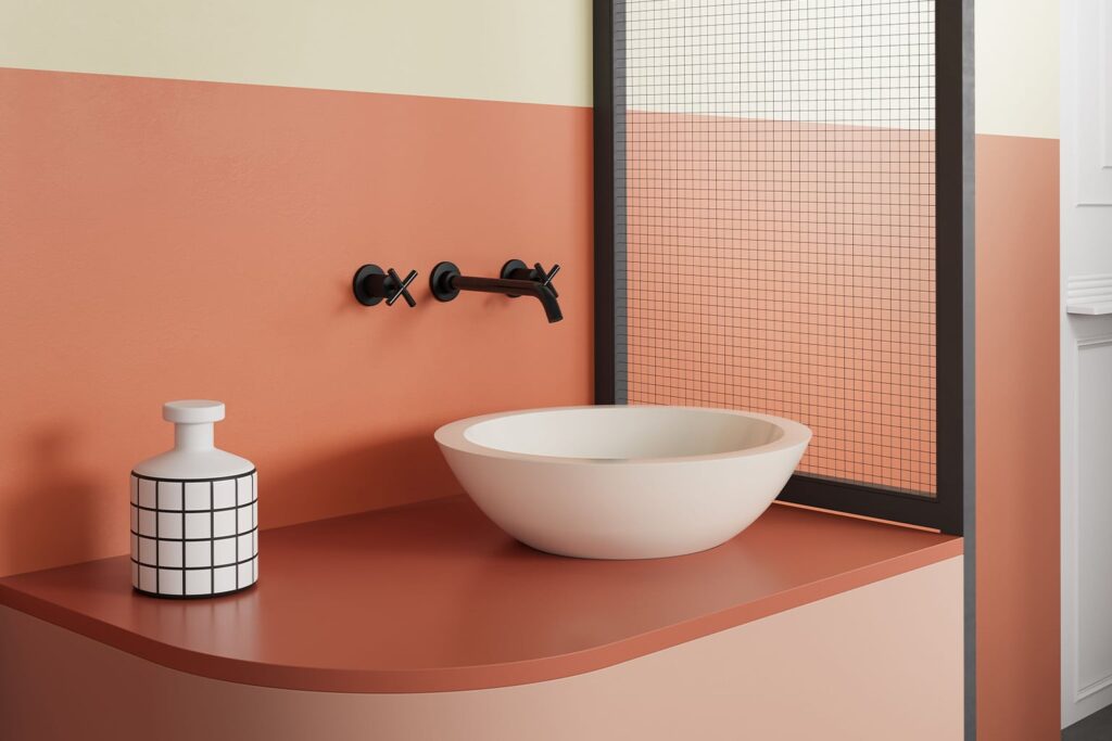 product witte waskom solid surfacemateriaal