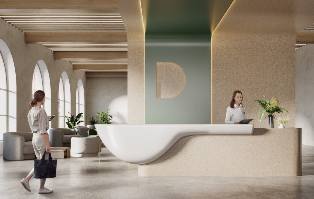 Solid surface in kantoorinterieurs