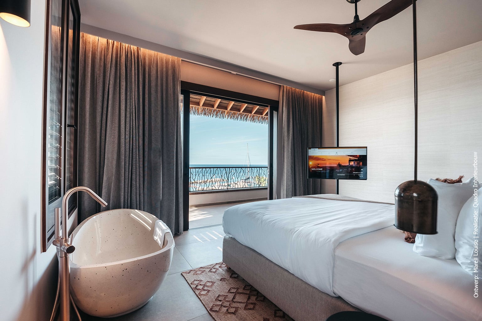 Luxe hotelkamer in LR79 Sablé met uitzicht op zee