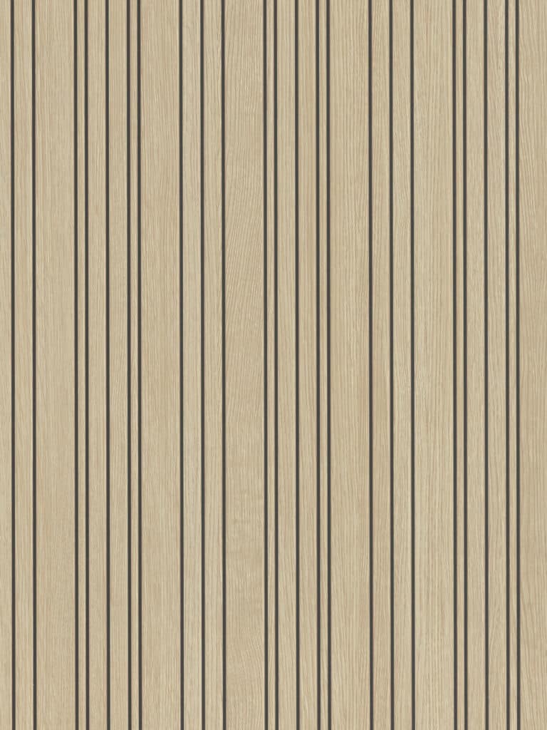 Decoratief plaatmateriaal blonde houtlook met zwarte strepen