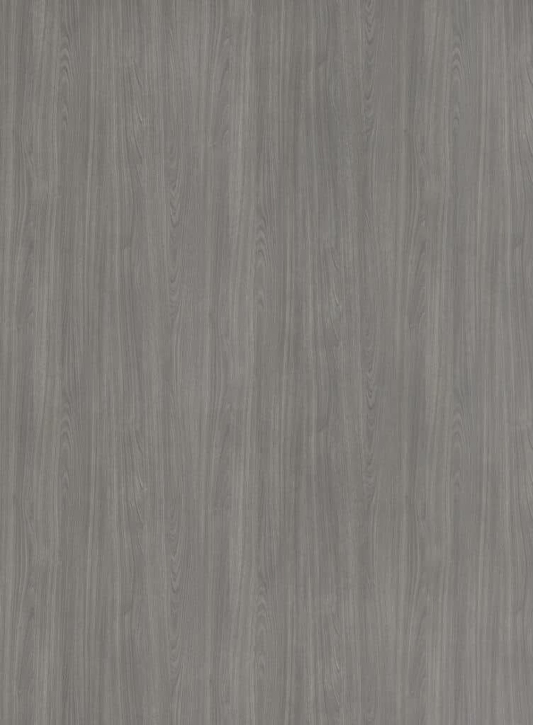 S212 Corteccia, decoratief plaatmateriaal met een gerookt grijs houtdecor en voelbare structuur