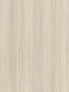 Detailafbeelding van decoratief plaatmateriaal met een levendige blonde houttextuur, de LS92 Matrice van Cleaf.