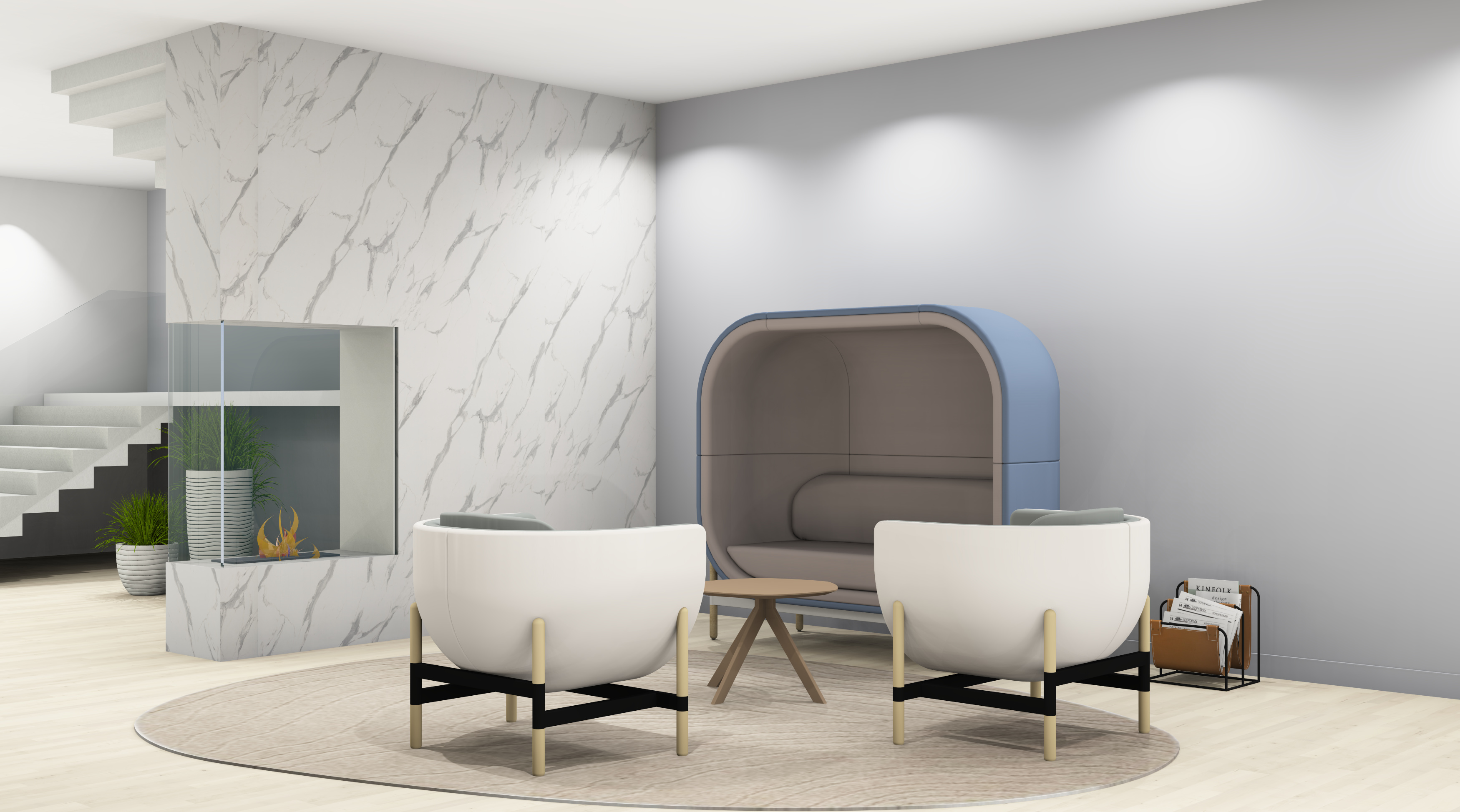 Decoratief plaatmateriaal met uitstraling Carrara marmer